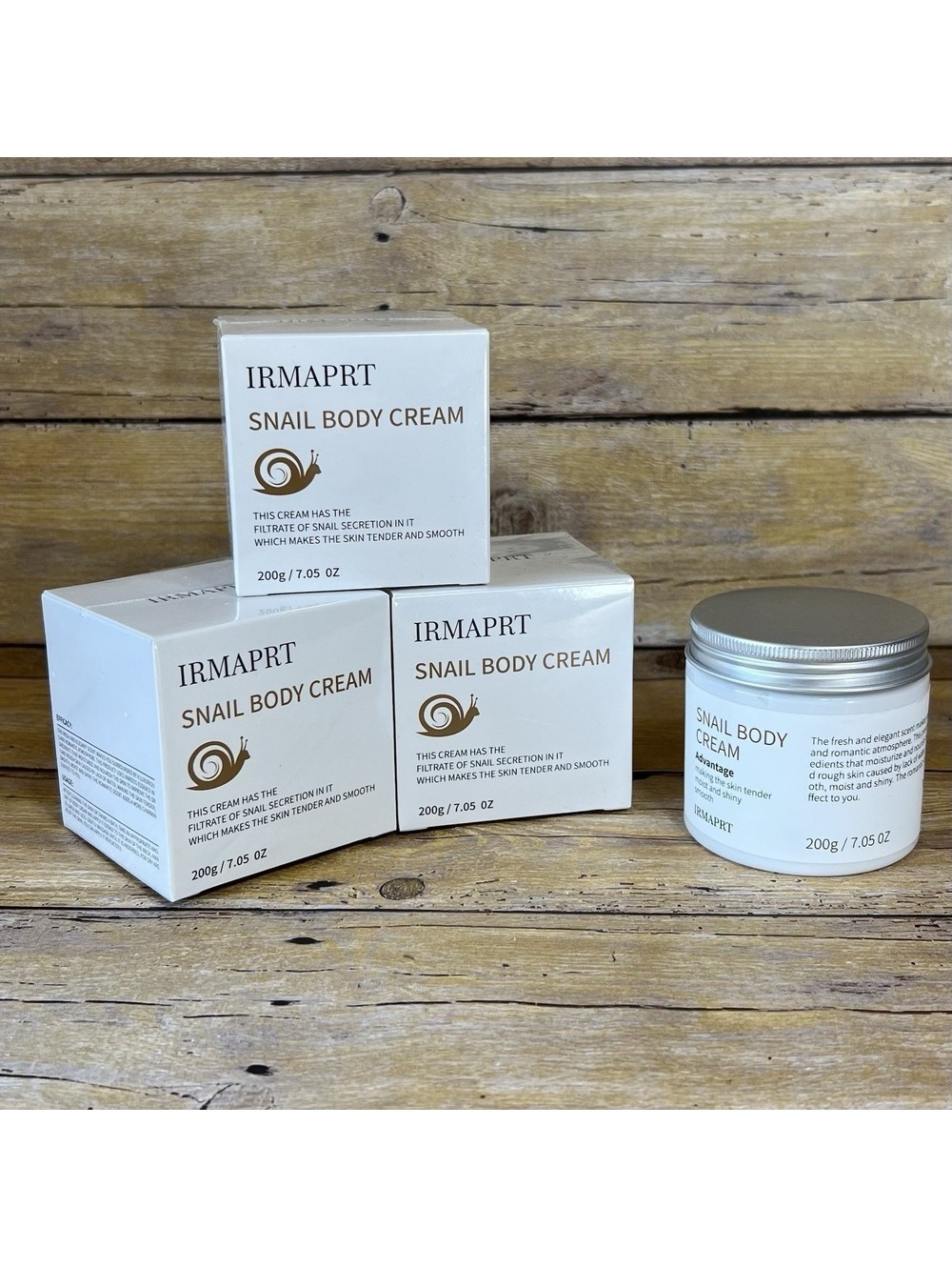 IRMAPRT Snail Body Cream 200g Moisturizing Skin Care snail secretion